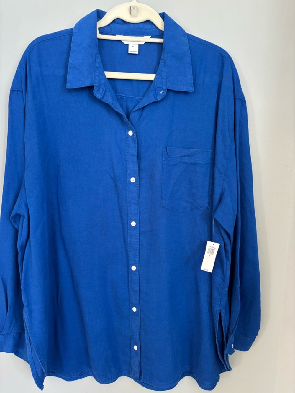 Old Navy Royal Blue Boyfriend Shirt